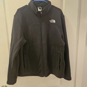 The North Face full zip up black sweater men's size L Large